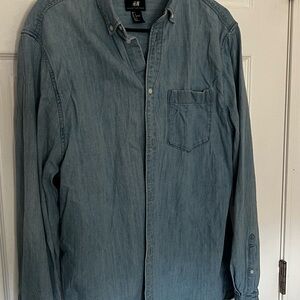 H&M Light Blue Casual Shirt